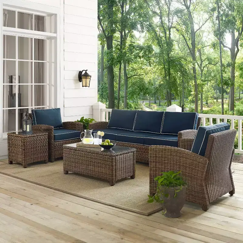 Bradenton 5pc Outdoor Wicker Sofa Set - Crosley