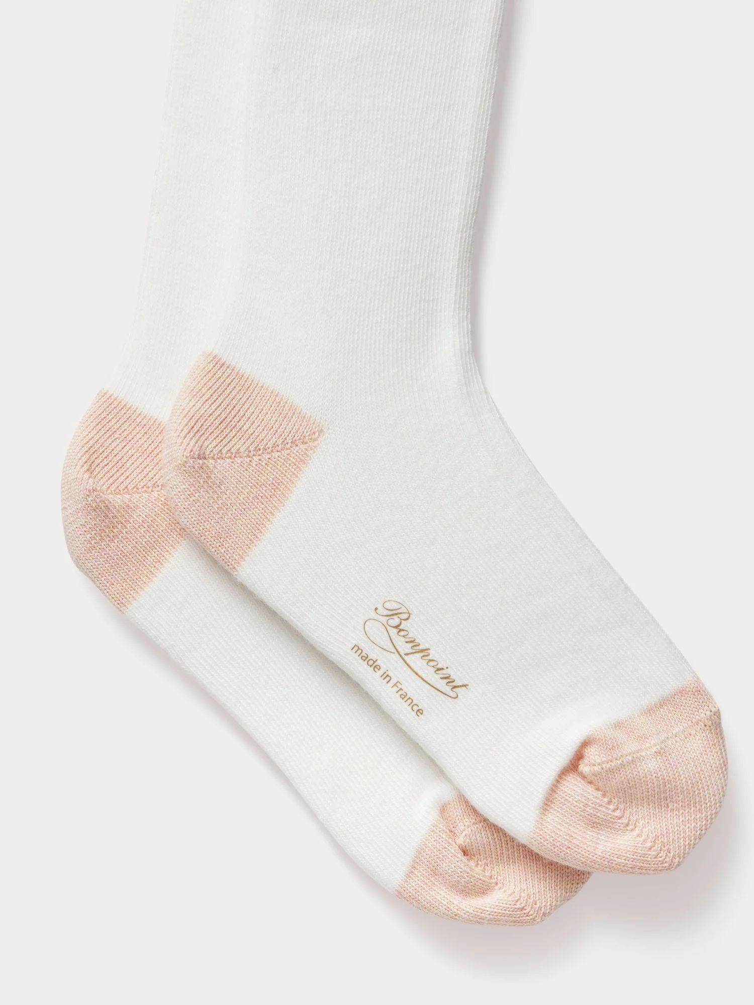 milk white socks with cherry