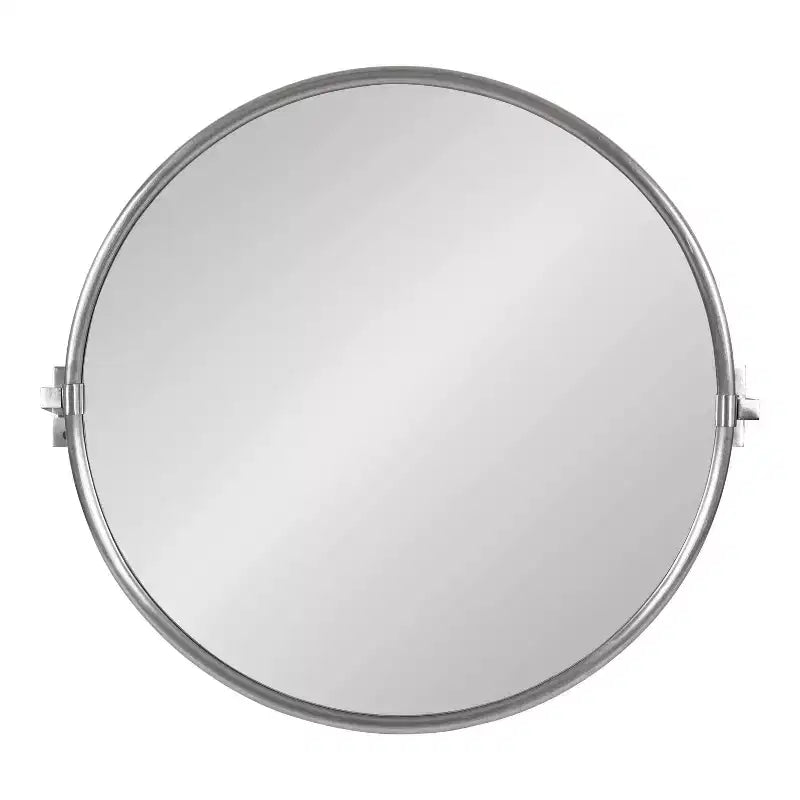 Kate and Laurel Taurus Pivot Wall Mirror, 26x24, Silver