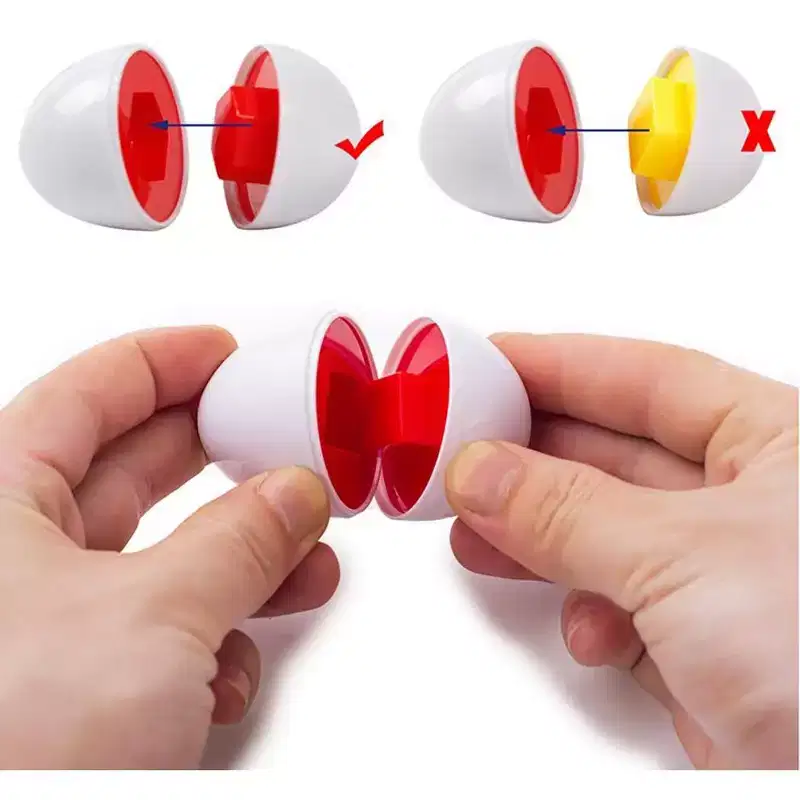 Educational Matching Shape And Color Eggs Game