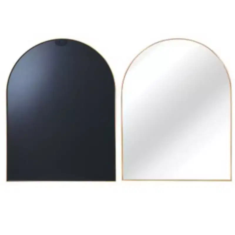 30 x 40 Arched Decor Wall Mirror, Large Modern Aluminum Alloy Frame Vanity Mirror for Entryway & Bathroom