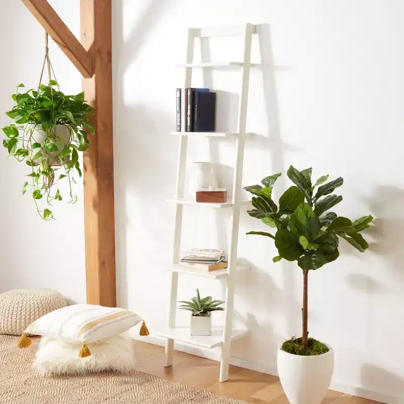 Allaire 5 Tier Leaning Etagere