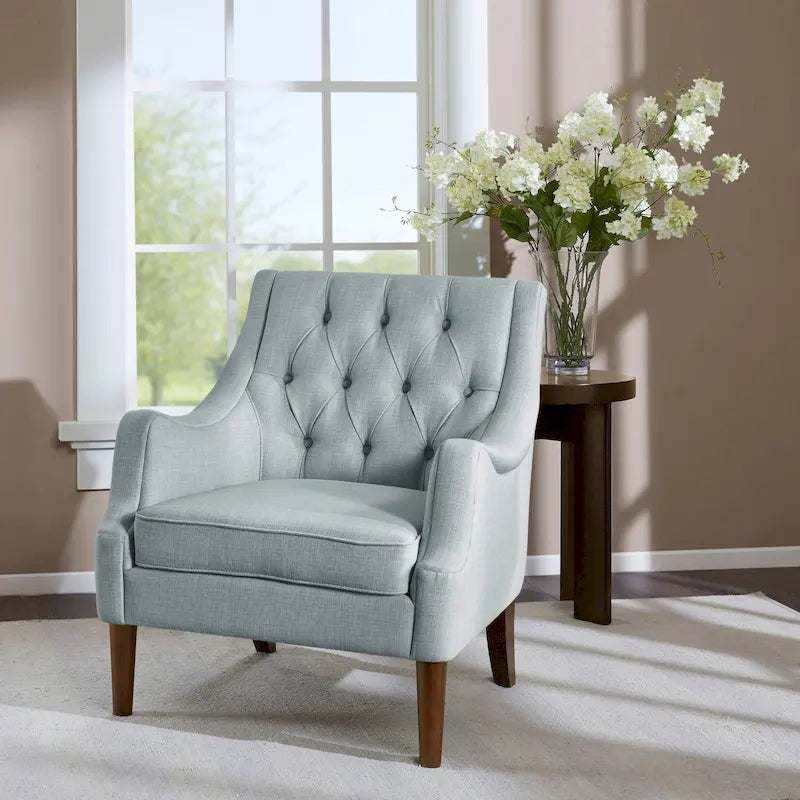 Madison Park Elle Button Tufted Accent Chair