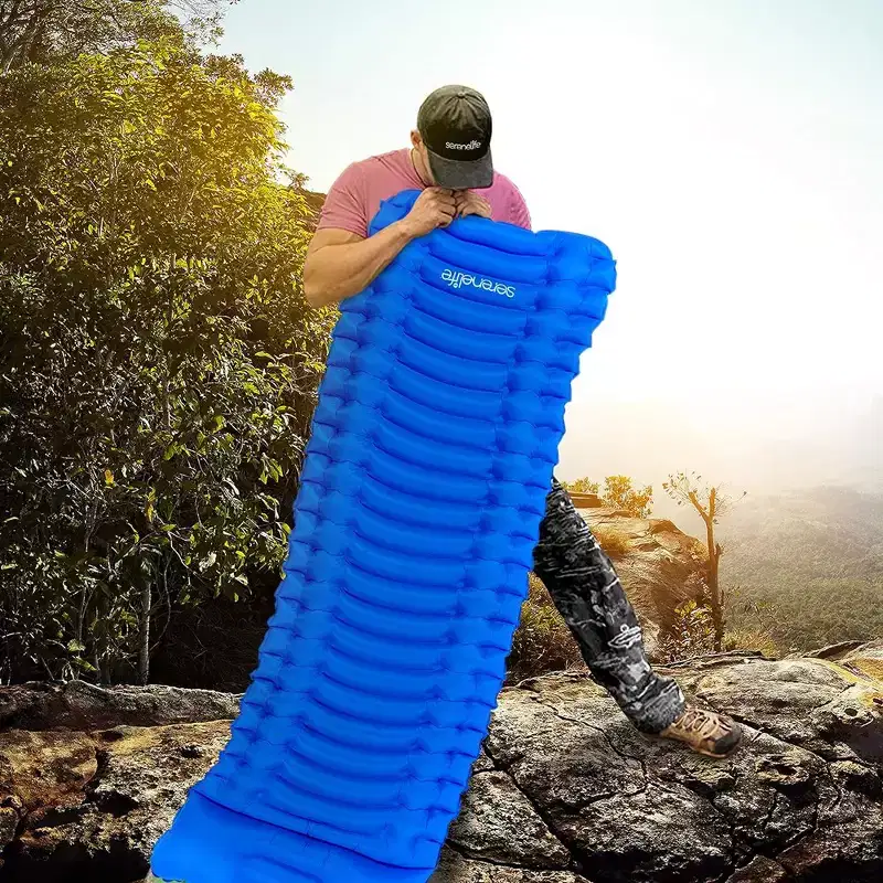 SereneLife Ultralight Sleeping Pad - Portable, Comfortable, and Tear-Resistant