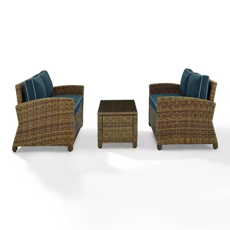 Bradenton 3pc Outdoor Wicker Seating Set - Crosley