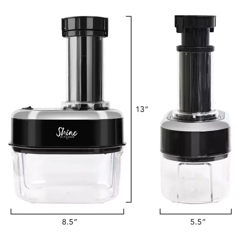 Shine Kitchen Co. Electric Spiralizer  Black