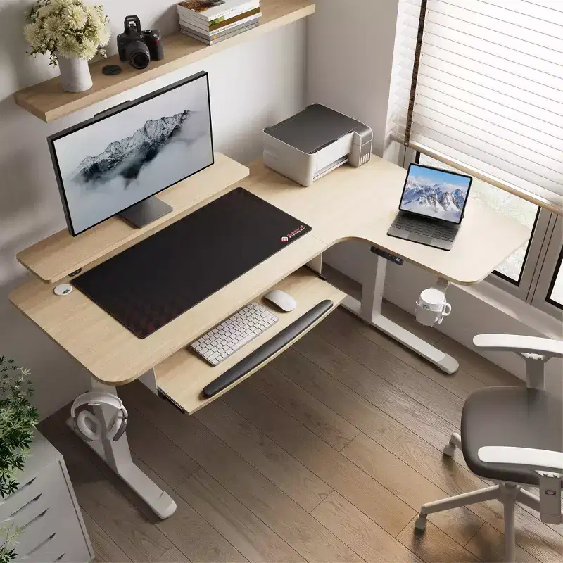EUREKA ERGONOMIC 60x23 L Shaped Standing Desk with Accessories Set
