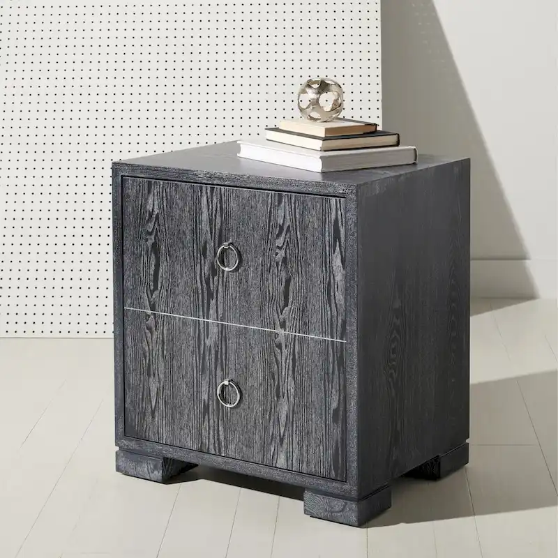 White and Gold Lacquer Chest - 24 W x 18 D x 26 H