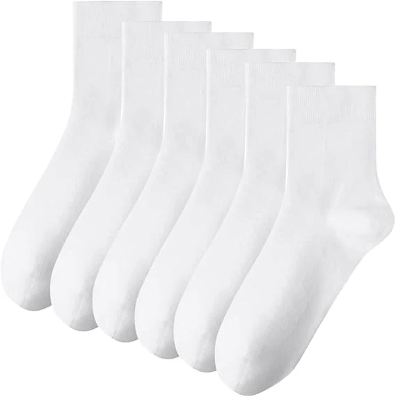 Men's Cotton Crew Socks (3 or 5 Pairs)