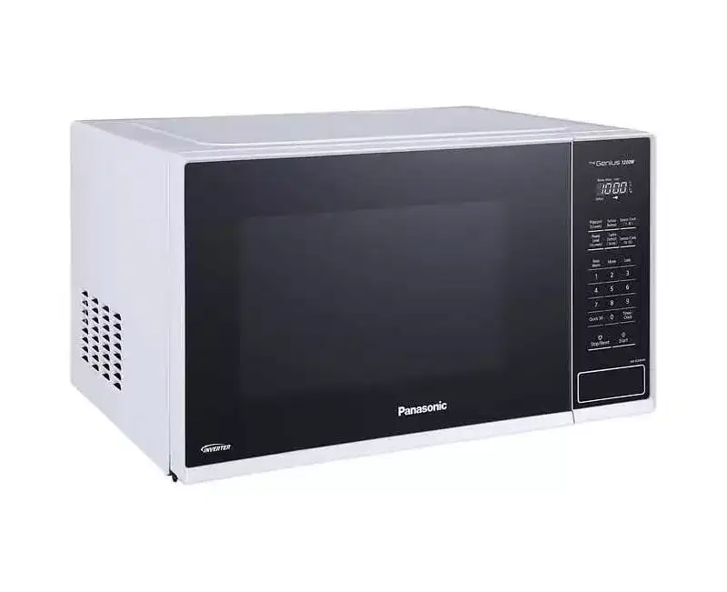 Refurbished: Panasonic NN-SC64MW Mid-Size 1.3 cu. ft. 1200W Inverter Technology Microwave Oven with Genius Sensor Cooking, White  Manufacturer