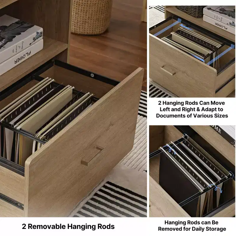 29 Display File Storage Cabinet, Oak