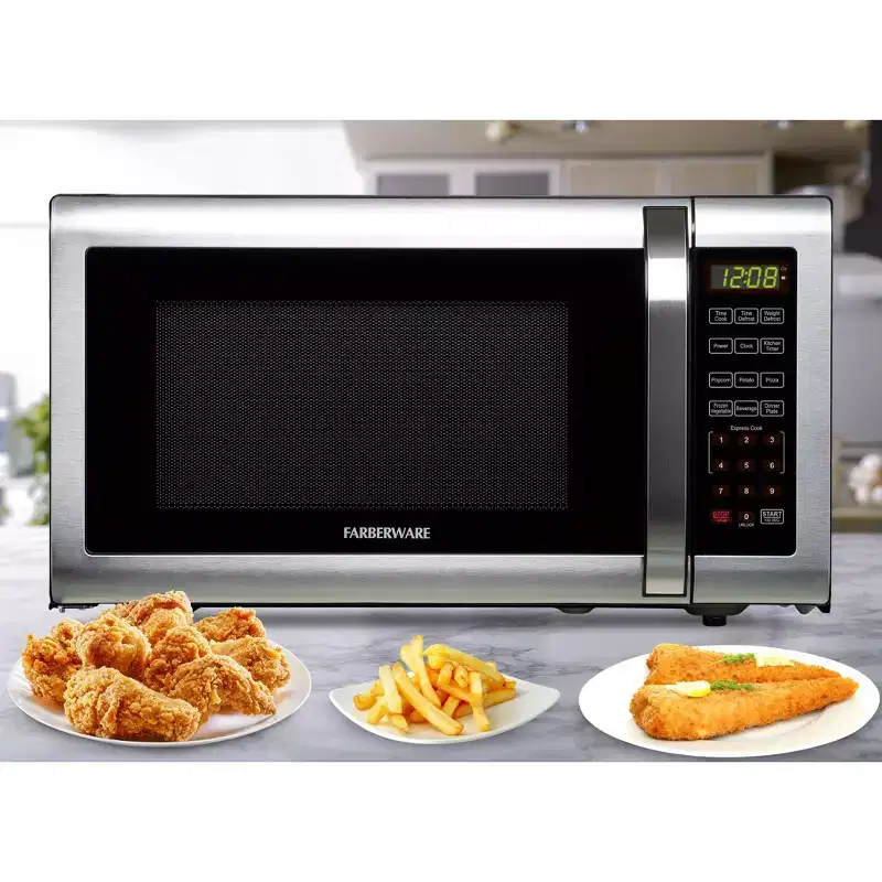 Farberware 1.6 cu. ft. Microwave Oven, Brushed Stainless Steel