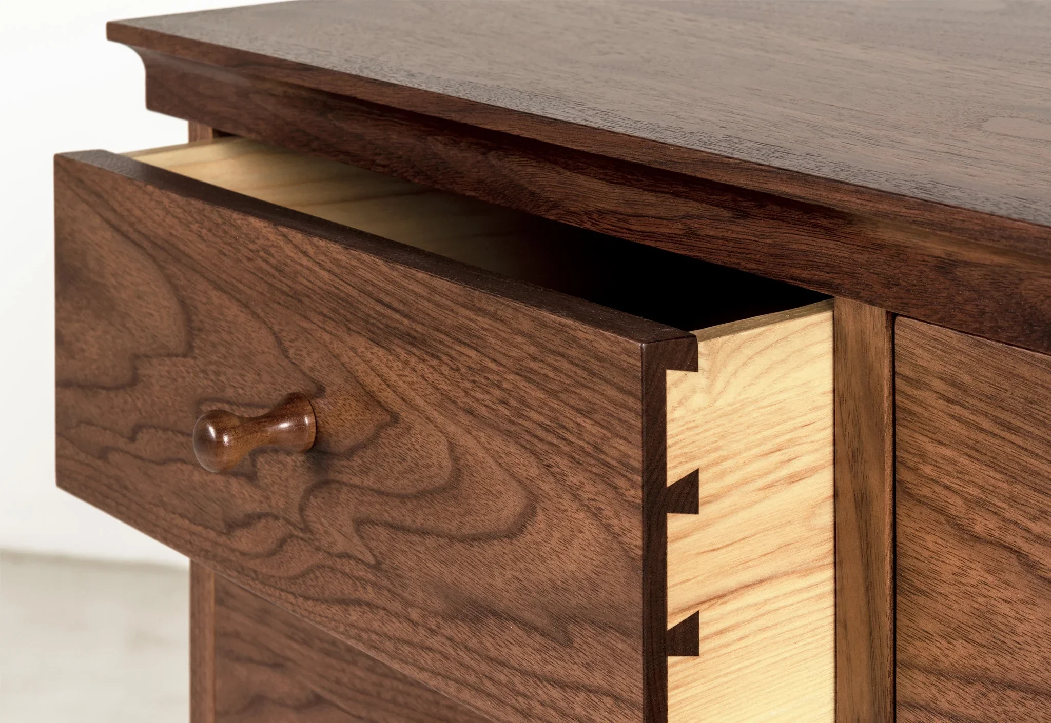 Five Drawer Dresser - Designed in the tradition, our is free of ornamentation, with wood grain resplendent on its