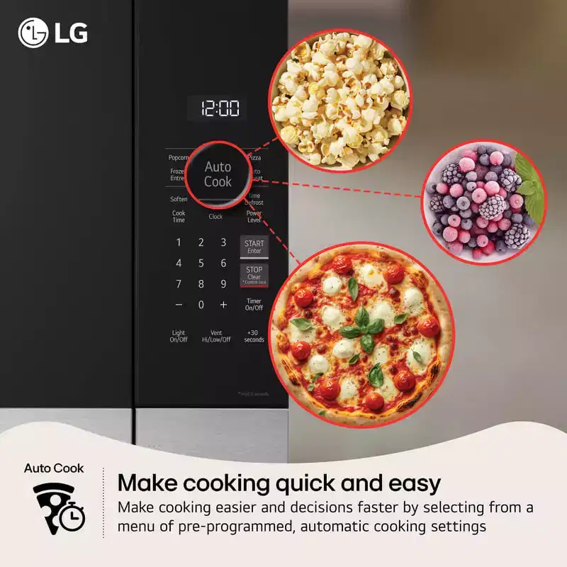 LG MVEM1621Y 1.6 Cu. Ft. Stainless Over-the-Range Microwave Oven