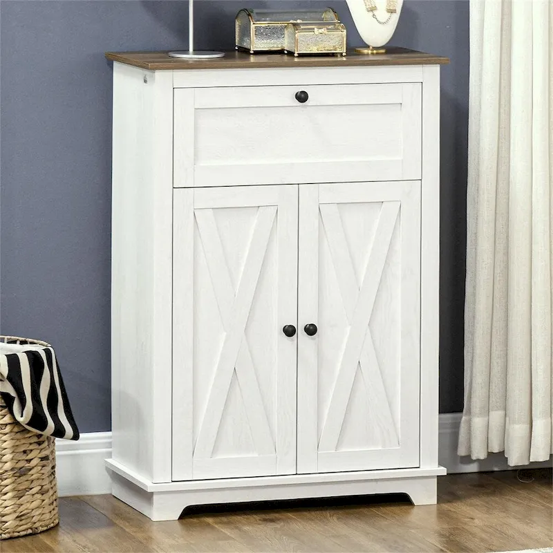 Kitchen Sideboard Storage Cabinet with Drawer and Adjustable Shelf