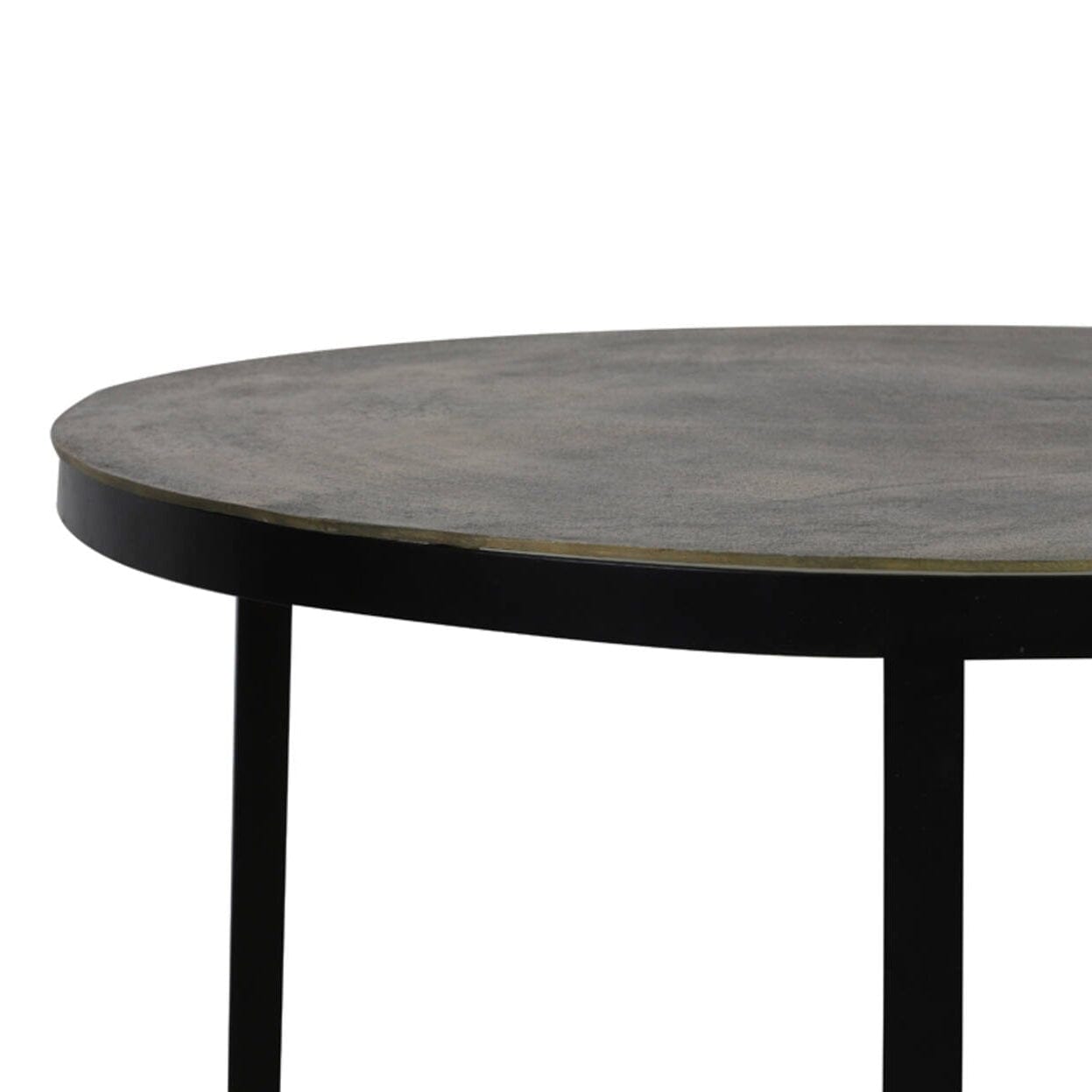 Black & Antique Bronze Nested Coffee Tables