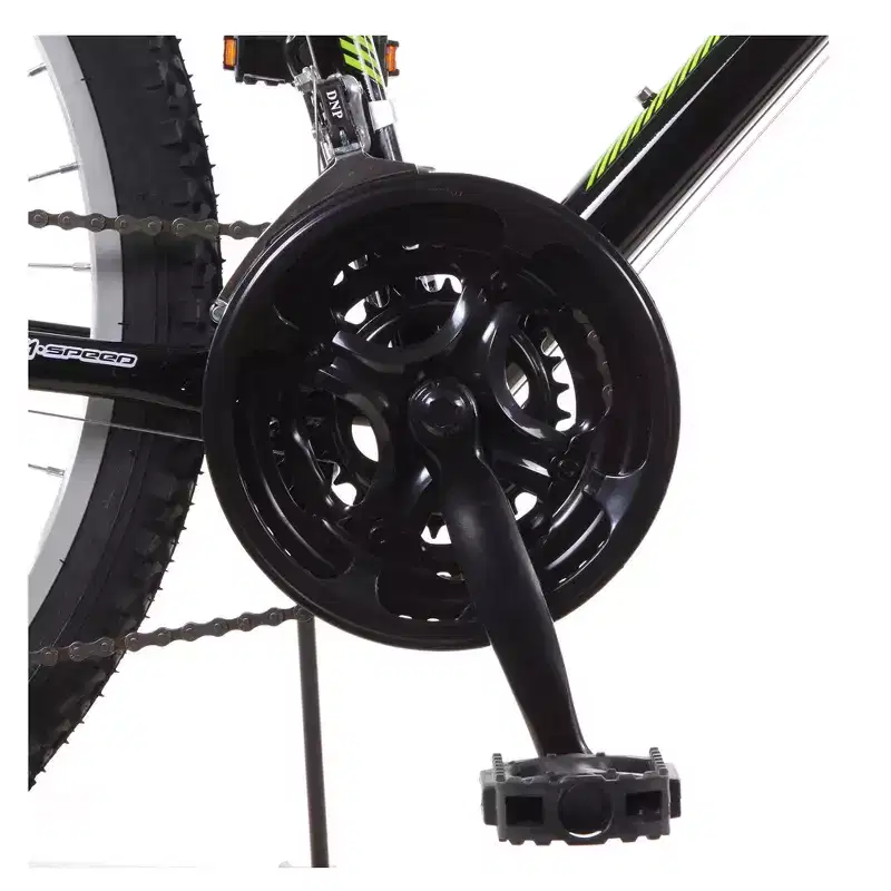 Titan Trail 21-speed Suspension Men's Mountain Bike, 18-Inch Frame, Green and Black