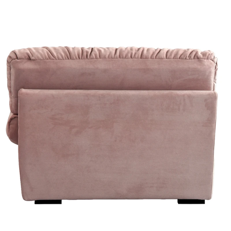 Modern Sanded Velvet Cloud Loveseat Sofa Sectional Couch for Living Room