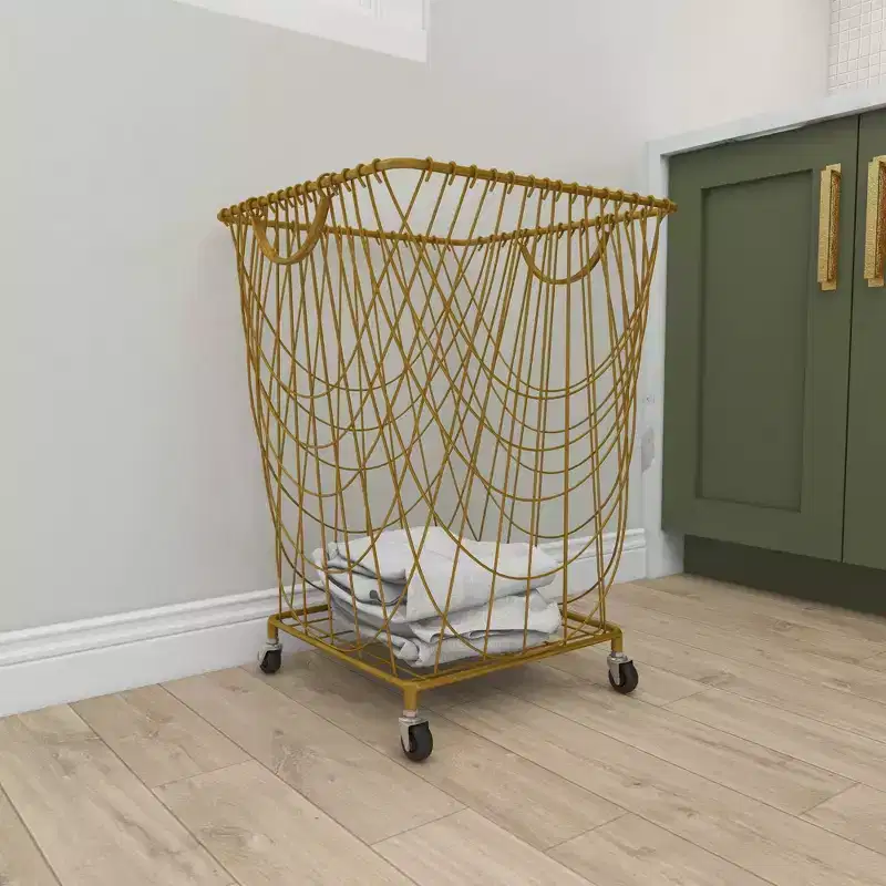 Iron Storage Cart Gold - Olivia & May