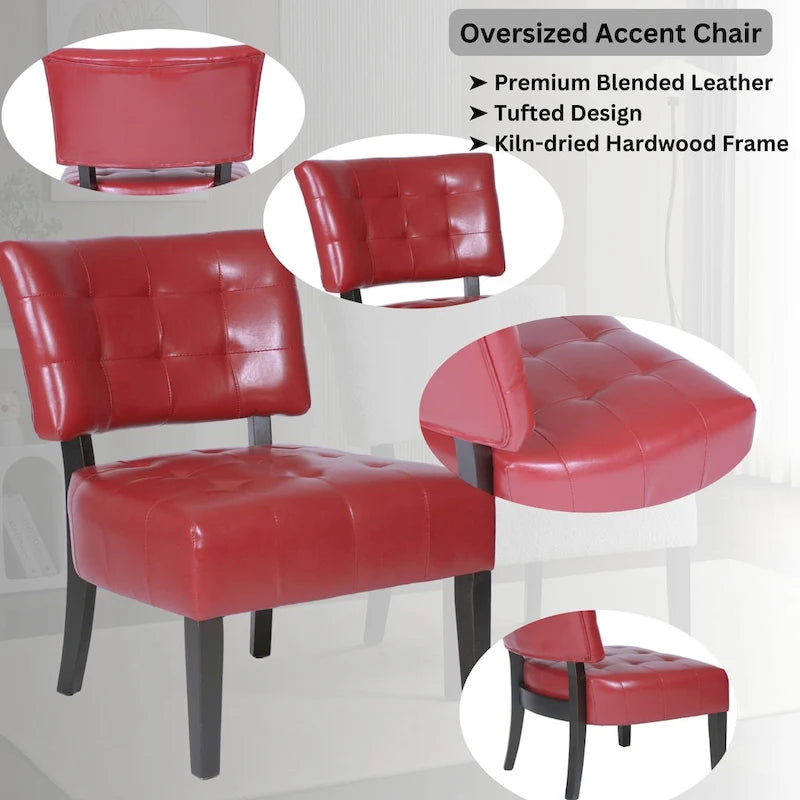 Porch & Den McRee Tufted Slipper Oversize Chair