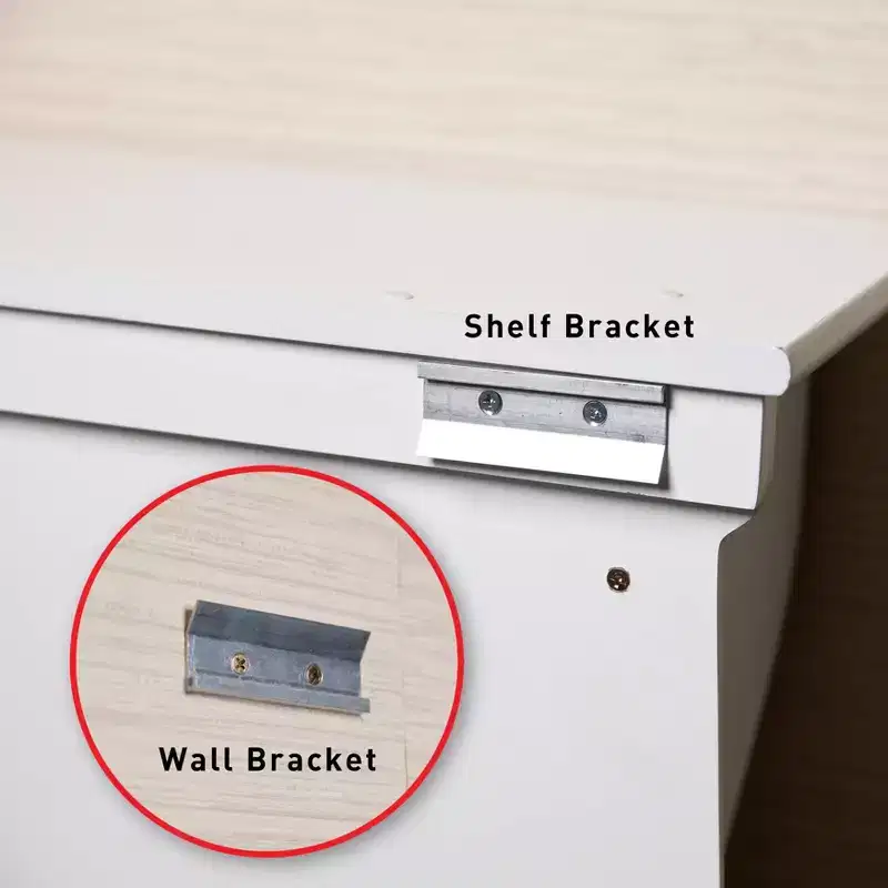 36 x 18 Wall Shelf with Collapsible Drying Rack and Hooks