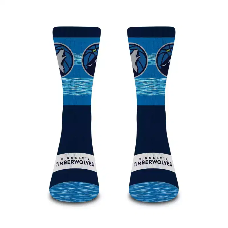 NBA Minnesota Timberwolves Mixer Crew Socks - Large