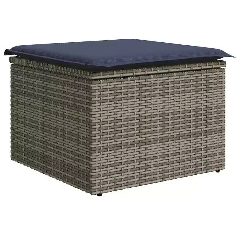 vidaXL Garden Sofa Set with Cushion 8 pcs Brown Poly rattan
