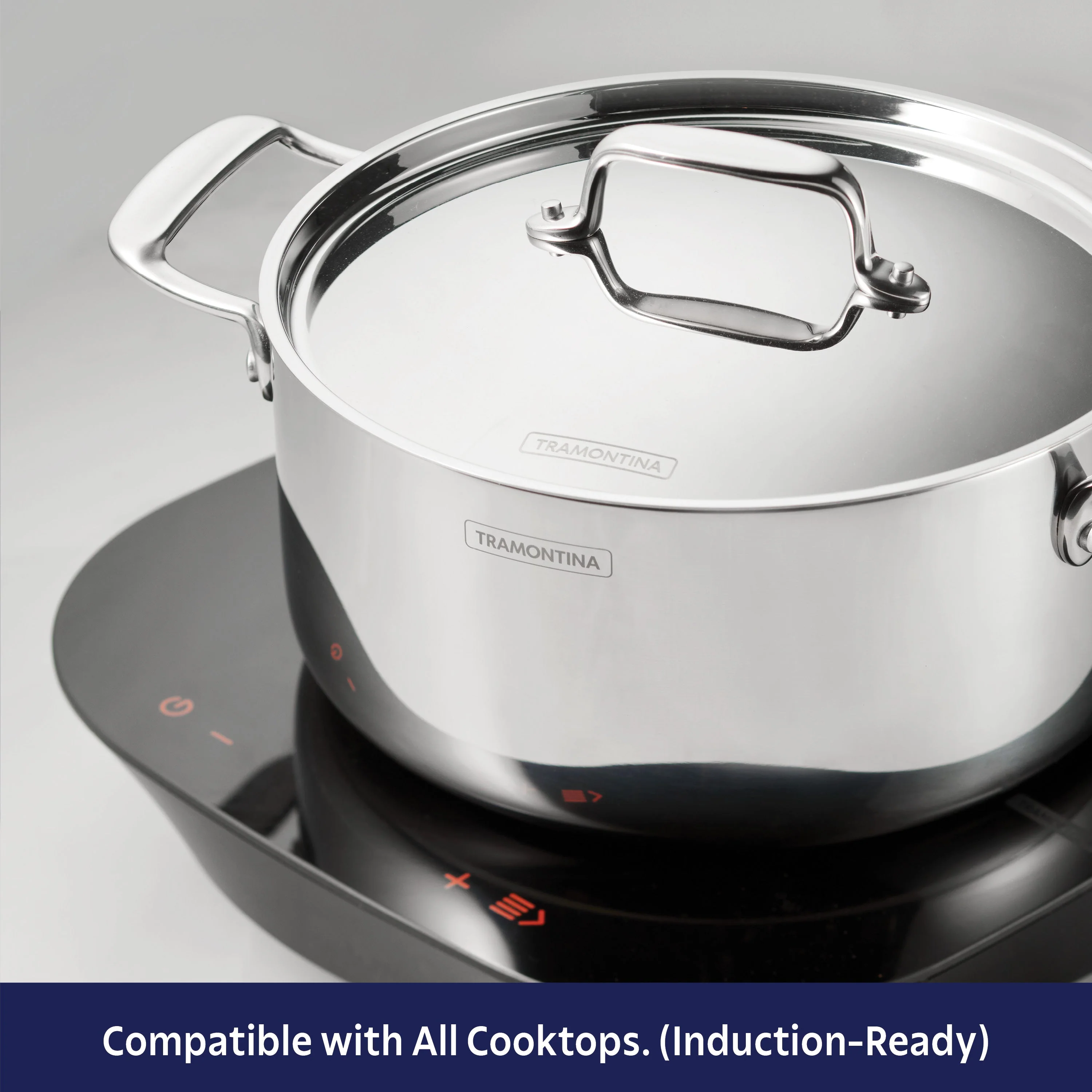 Tri-Ply Clad Covered Casserole with Ceramic Interior
