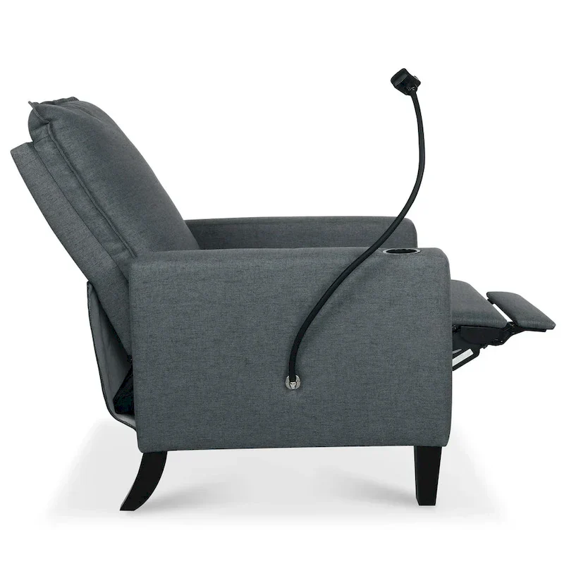 Adjustable Recliner Sofa with Cup Holder and Storage Pocket
